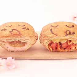 左：もちもち桜わらび餅、右：スモークベーコンとペンネのトマトチーズ／画像提供：ダスキン