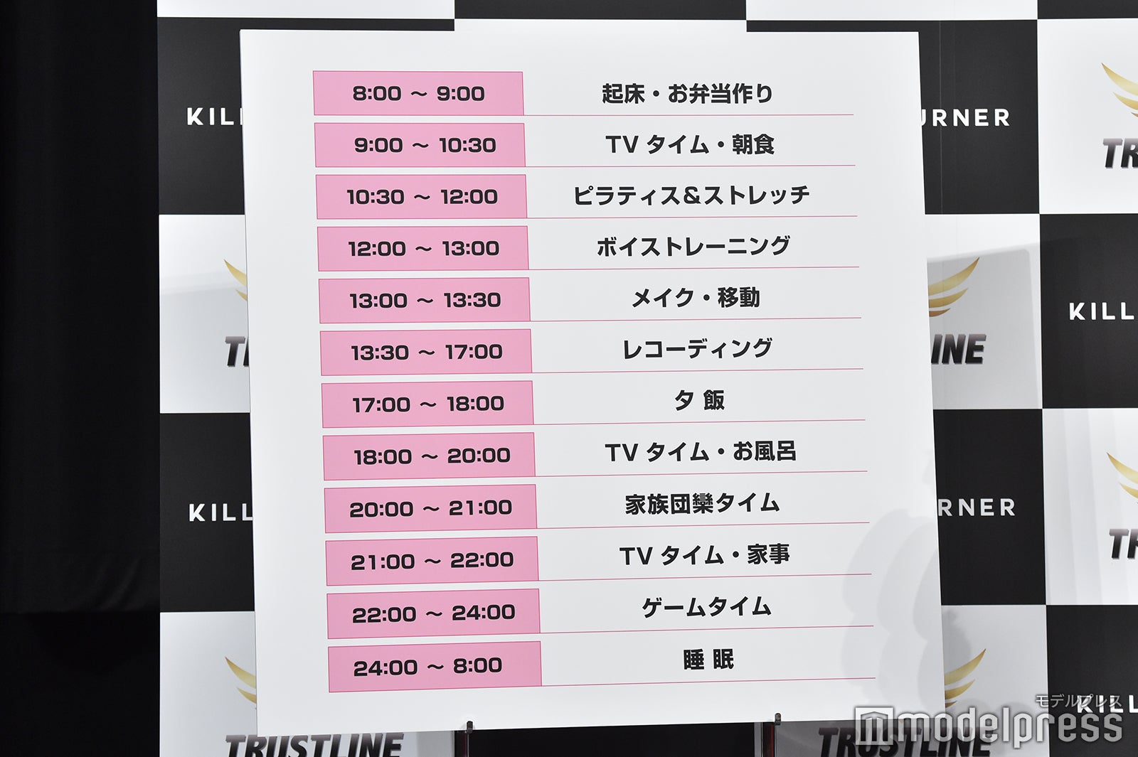 倖田來未のとある日の1日のスケジュール （C）モデルプレス