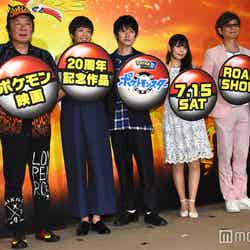 （左から）古田新太、佐藤栞里、本郷奏多、中川翔子、山寺宏一 （C）モデルプレス
