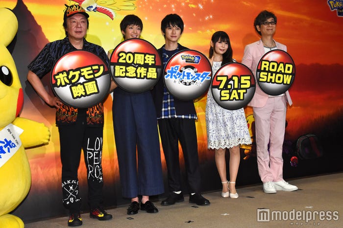 (左から)古田新太、佐藤栞里、本郷奏多、中川翔子、山寺宏一 (C)モデルプレス