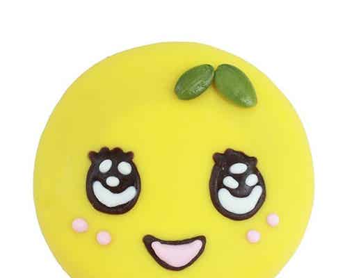 ふなっしーの顔ドーナツ、うるうる瞳に釘付け
