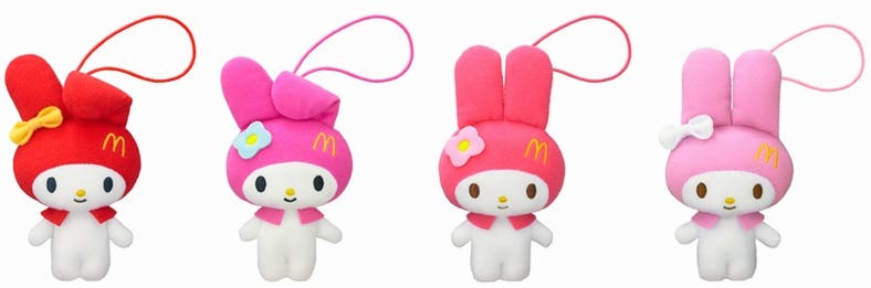 【マイメロディ(全4種)】(5月31日~)イエローリボン マイメロディ、ブルーフラワー マイメロディ(6月7日~)ピンクフラワー マイメロディ、ホワイトリボン マイメロディ/(C)1976,2013 SANRIO CO.,LTD. APPROVAL NO. G532455