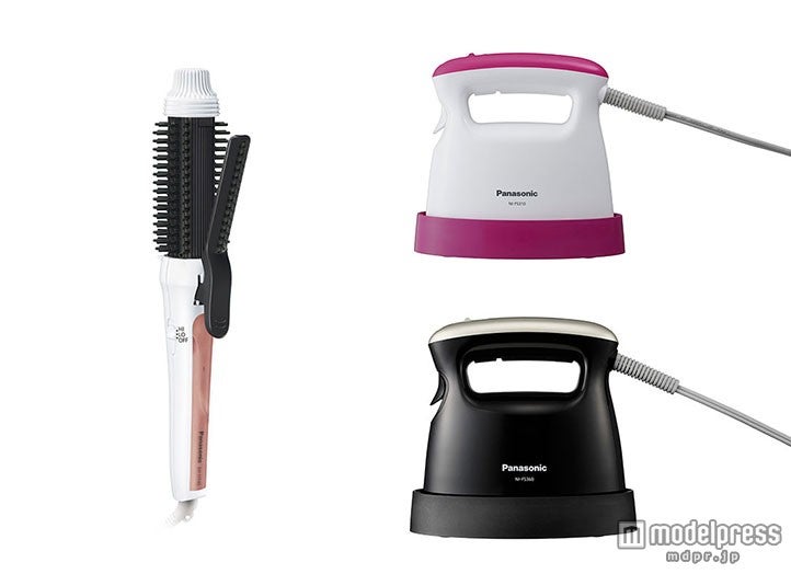 「パナソニック カールアイロン ブラシタイプ 32mm」、「パナソニック 衣類スチーマー」