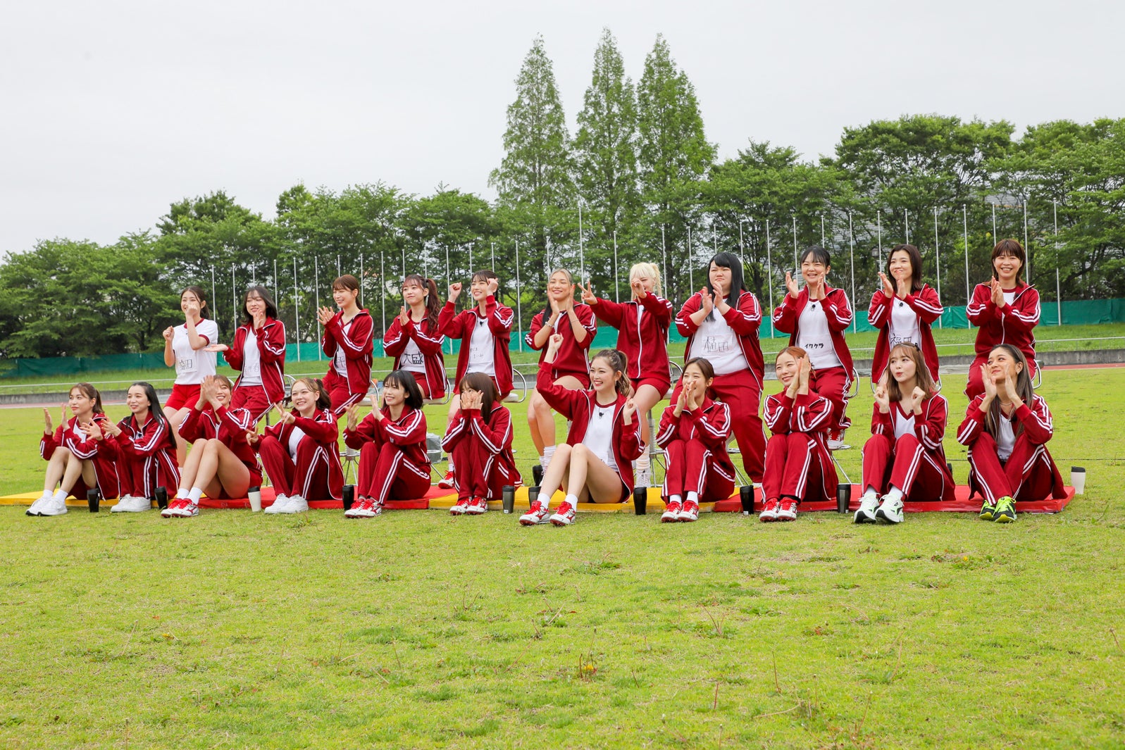 「女性芸能人スポーツテスト」の様子（C）テレビ朝日