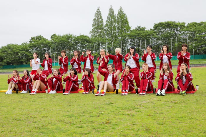 「女性芸能人スポーツテスト」の様子(C)テレビ朝日