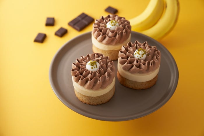 チョコレート&バナナのフラワーケーキ¥515/画像提供:スターバックス コーヒー ジャパン