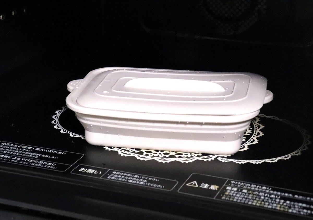 ダイソー　シリコーンスチーマー（角型）　電子レンジ調理