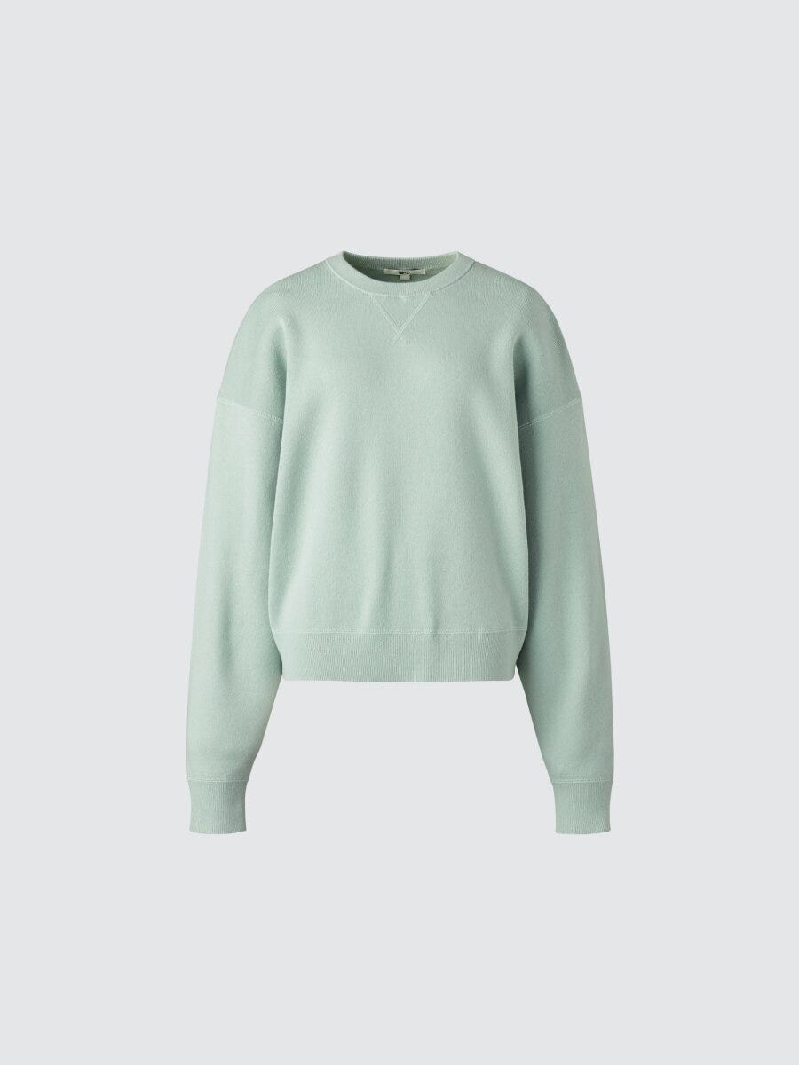 スムースコットンクルーネックセーター／50