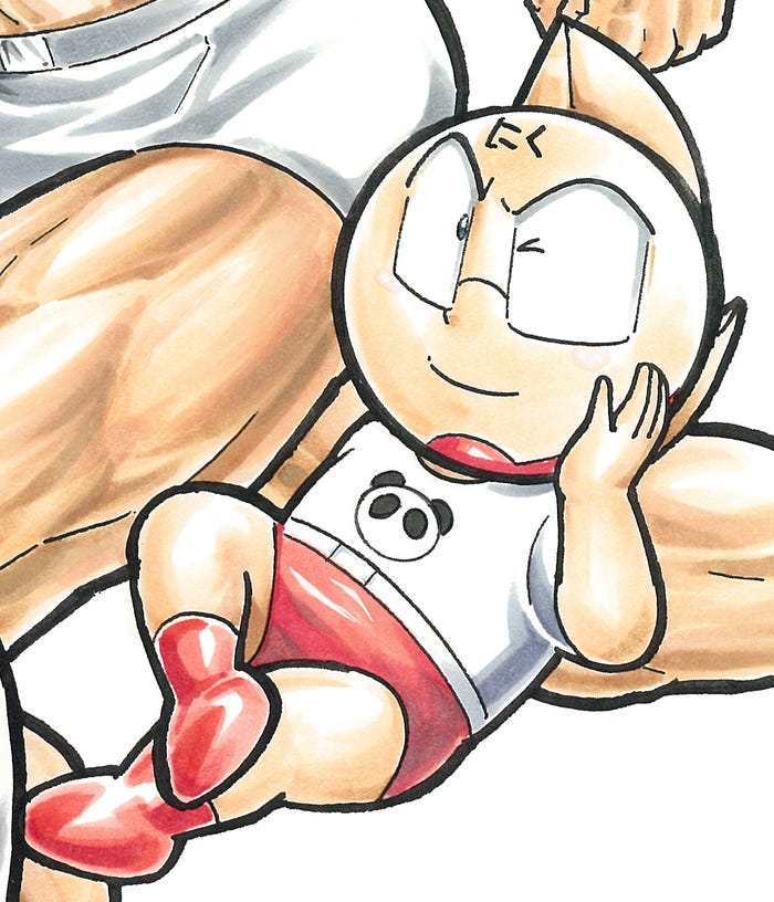 ミート君(C)ゆでたまご (画像提供:WOWOW)