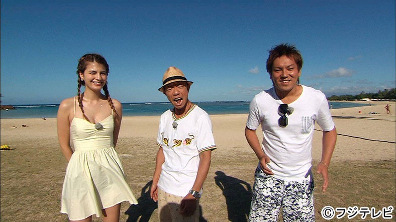 番組ゆかりのスポットを巡る旅へ（左から）マギー、小峠英二、狩野英孝／画像提供：フジテレビ