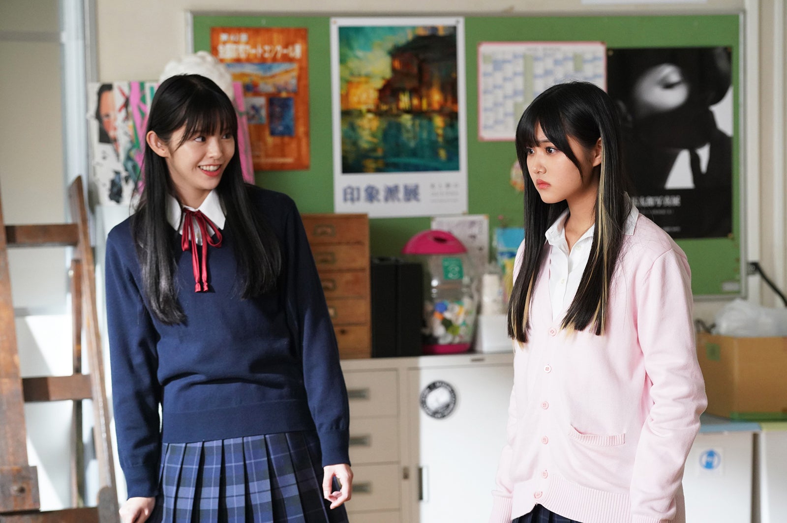 鈴木ゆうか、原菜乃華／「ナンバMG5」第7話より（C）フジテレビ