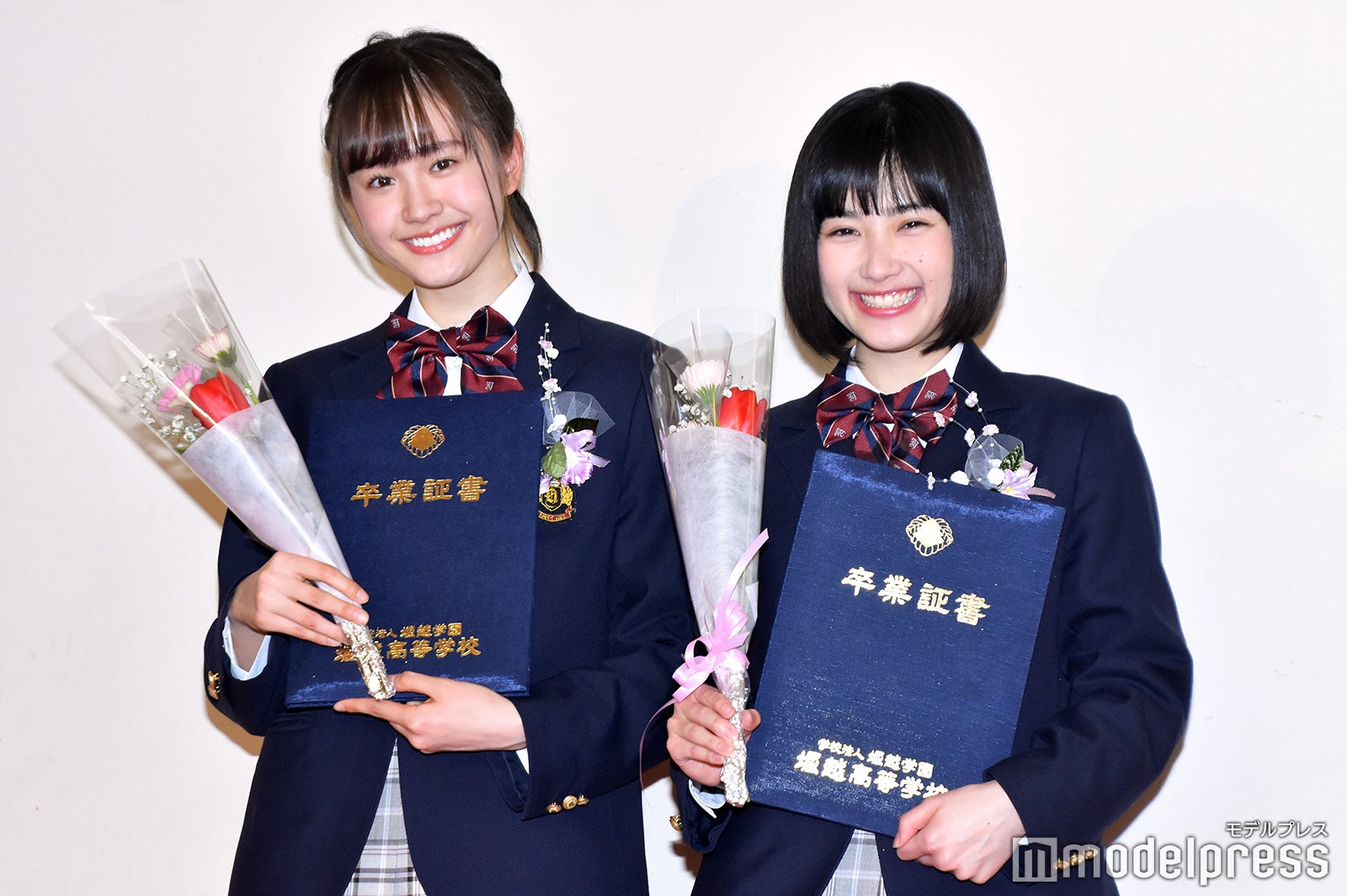 井頭愛海＆尾碕真花、堀越高校卒業　思い出は全力の「不協和音」