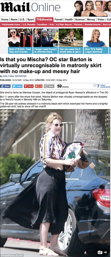 このスカートは…。Mailonline　より