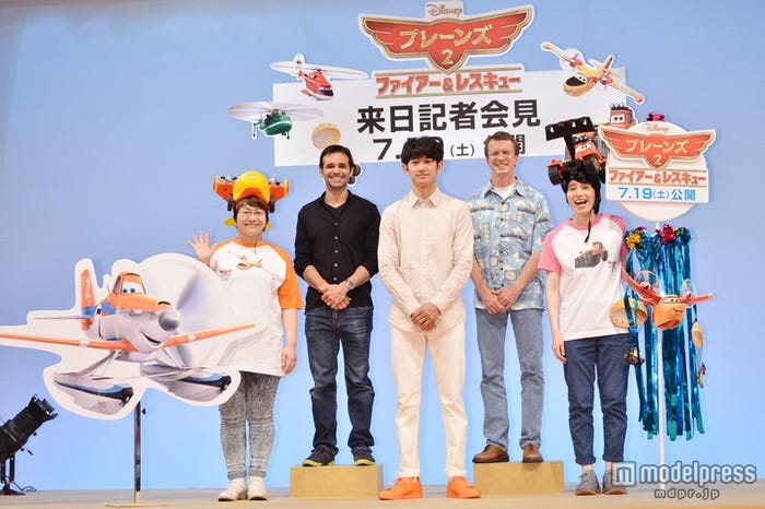 映画『プレーンズ2/ファイヤー&レスキュー』来日記者会見の模様