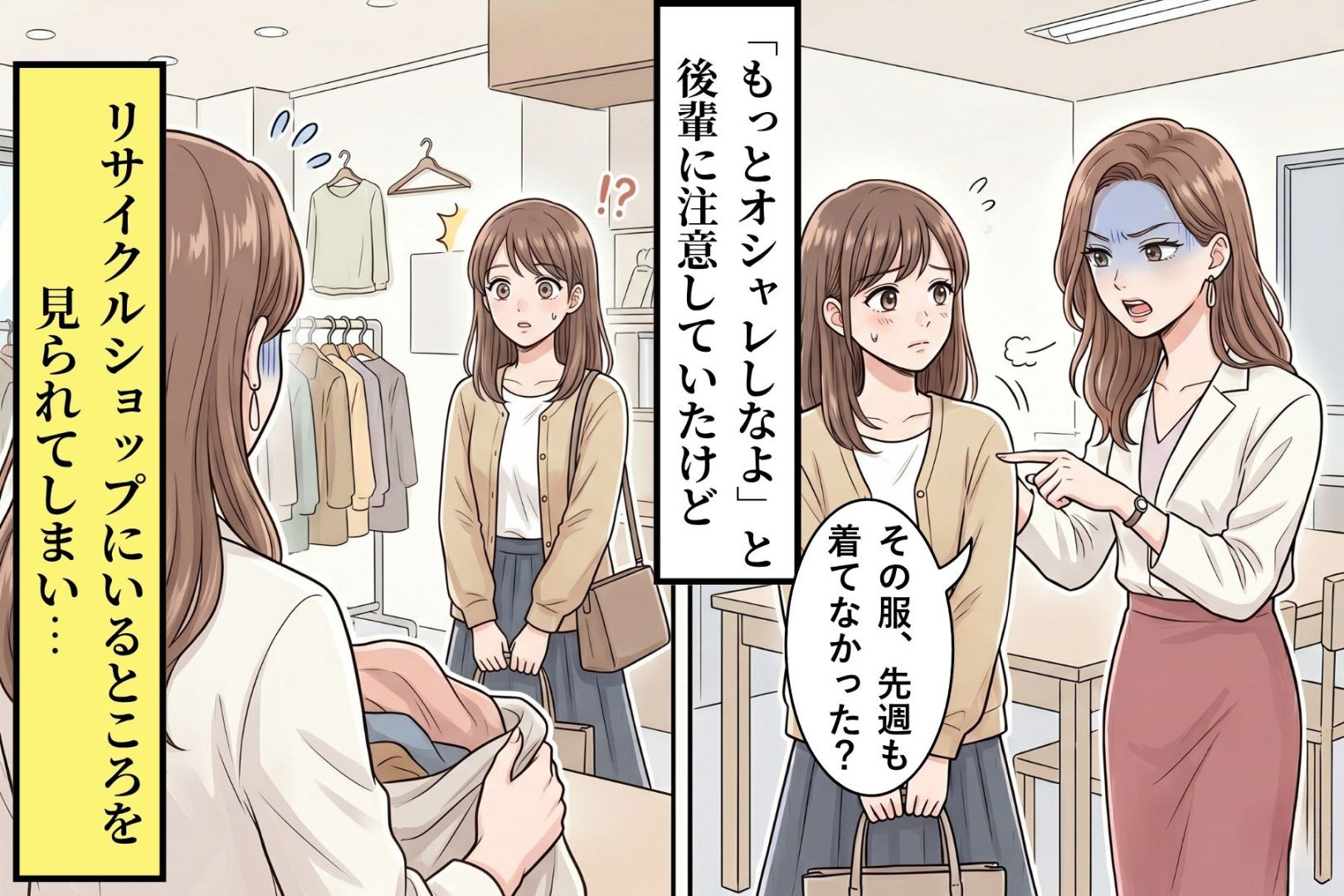 後輩に気づかれたあの日、リサイクルショップで手放していたのは服だけじゃなかった