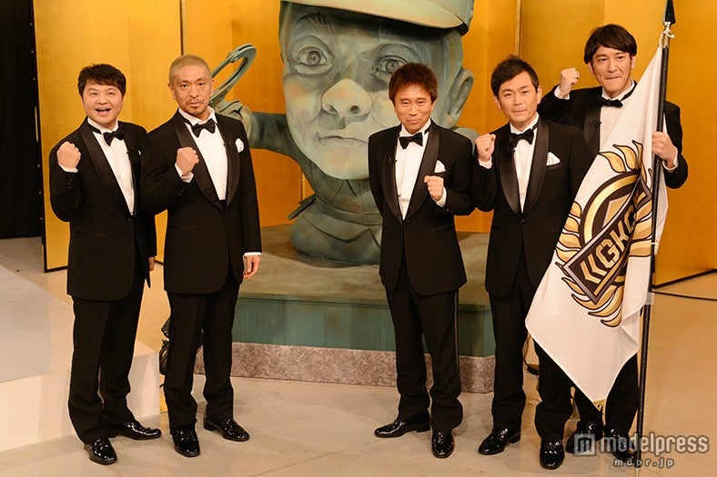 （左より）月亭方正、ダウンタウン松本人志、浜田雅功、ココリコ遠藤章造、田中直樹