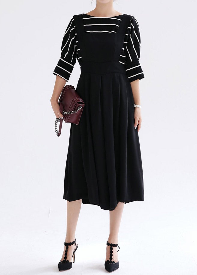 ディープカラーワイドタックサロペット・全3色「DHOLIC」6,933円（税込）／画像提供：DHOLIC