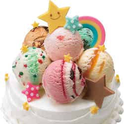 31 デコケーキ カラフル☆ポップ／画像提供：B‐Rサーティワン アイスクリーム