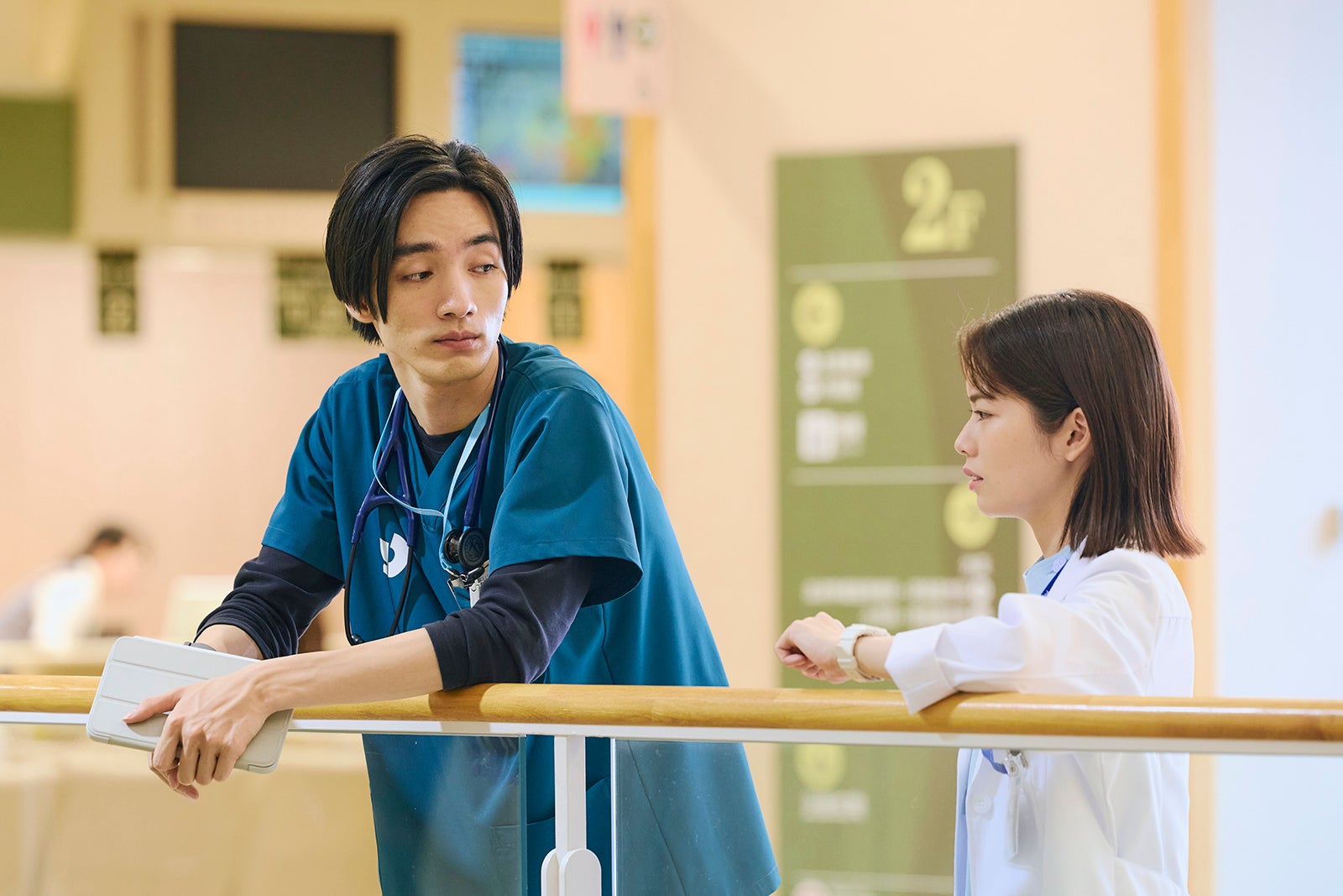 清水尋也、小芝風花「19番目のカルテ」第6話（C）TBSスパークル／TBS（撮影：加藤春日）