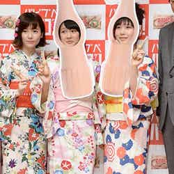 （左から）島崎遥香、山田菜々美、高橋朱里