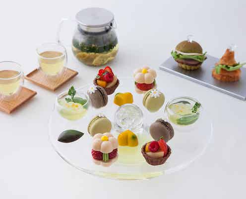 「茶寮 FUKUCHA」福寿園の新カフェが京都駅に、美しいスイーツとのペアリングセットも