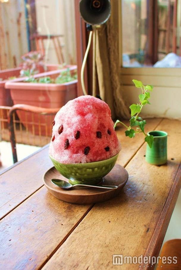 ジューシーな甘さ×キュートなルックスに一目惚れ 大阪の“スイカかき氷”が可愛い