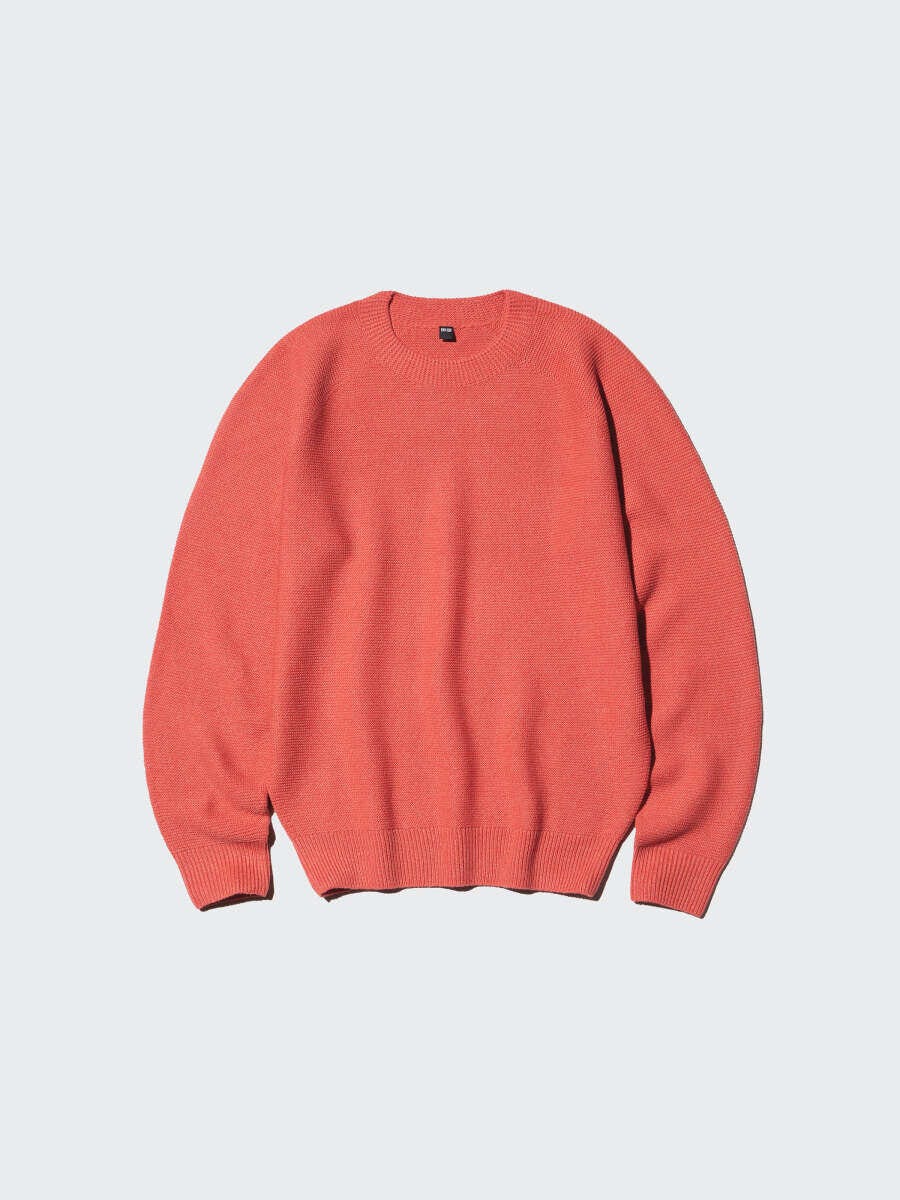 2026ユニクロ女性おすすめウォッシャブル3Dクルーネックセーター