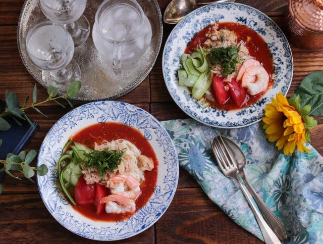 トマトそうめん
