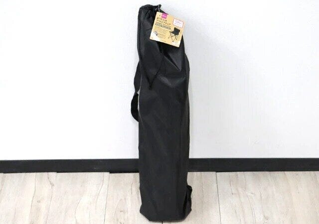 ダイソー 折りたたみアウトドアチェア(収納袋付、背もたれ付) パッケージ ダイソー 折りたたみアウトドアチェア(収納袋付、背もたれ付) パッケージ