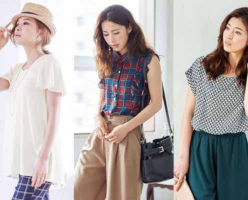 ふんわり可愛い!「シフォントップス」でしなやか美人に