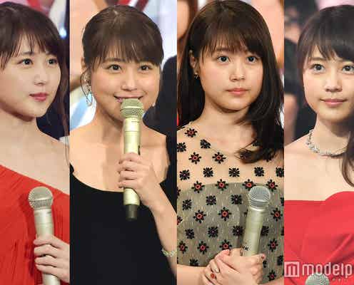 有村架純、美背中SEXYデザインに透け感たっぷり…ゴージャスドレスで紅白“4変化”<紅白リハ最終日>