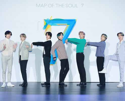 BTS、新型コロナにより記者不在会見 Vの愛ある言葉が話題に「記者さん1人1人に感謝伝えたかったのに…」