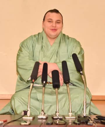 安青錦 超スピード出世への思い「記録はうれしいが皆さんの頭の中に残った方が」 表彰式での君が代は「まだ完璧じゃない」【一問一答】