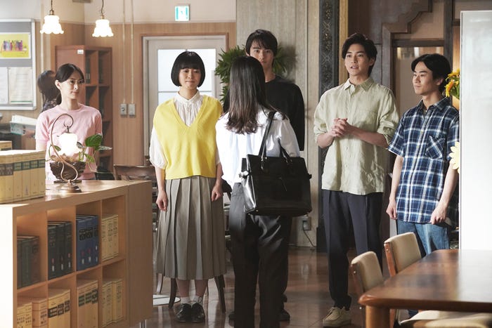 北川景子、河村花、前田拳太郎、高橋文哉、前田旺志郎、南沙良/「女神の教室」第7話(C)フジテレビ