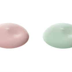 （左から）1 ピンク、2 グリーン ／画像提供：ちふれ化粧品