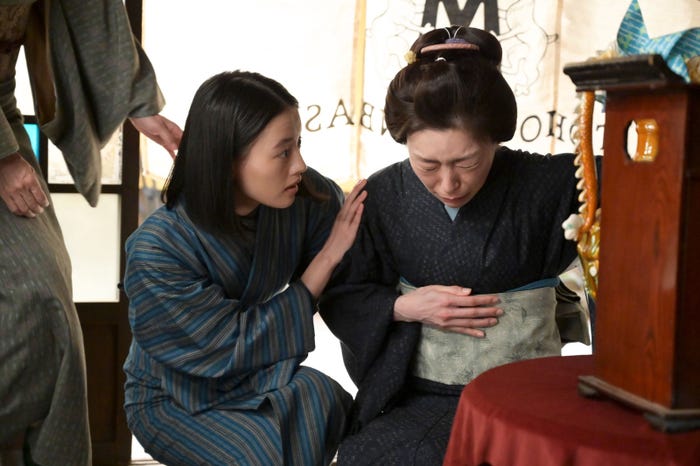 上坂樹里、内田慈「風、薫る」第79話(C)NHK