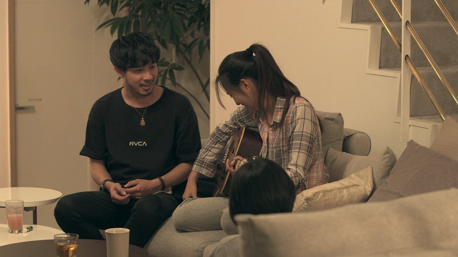 春花、健司「TERRACE HOUSE TOKYO 2019-2020」2nd WEEK（C）フジテレビ／イースト・エンタテインメント