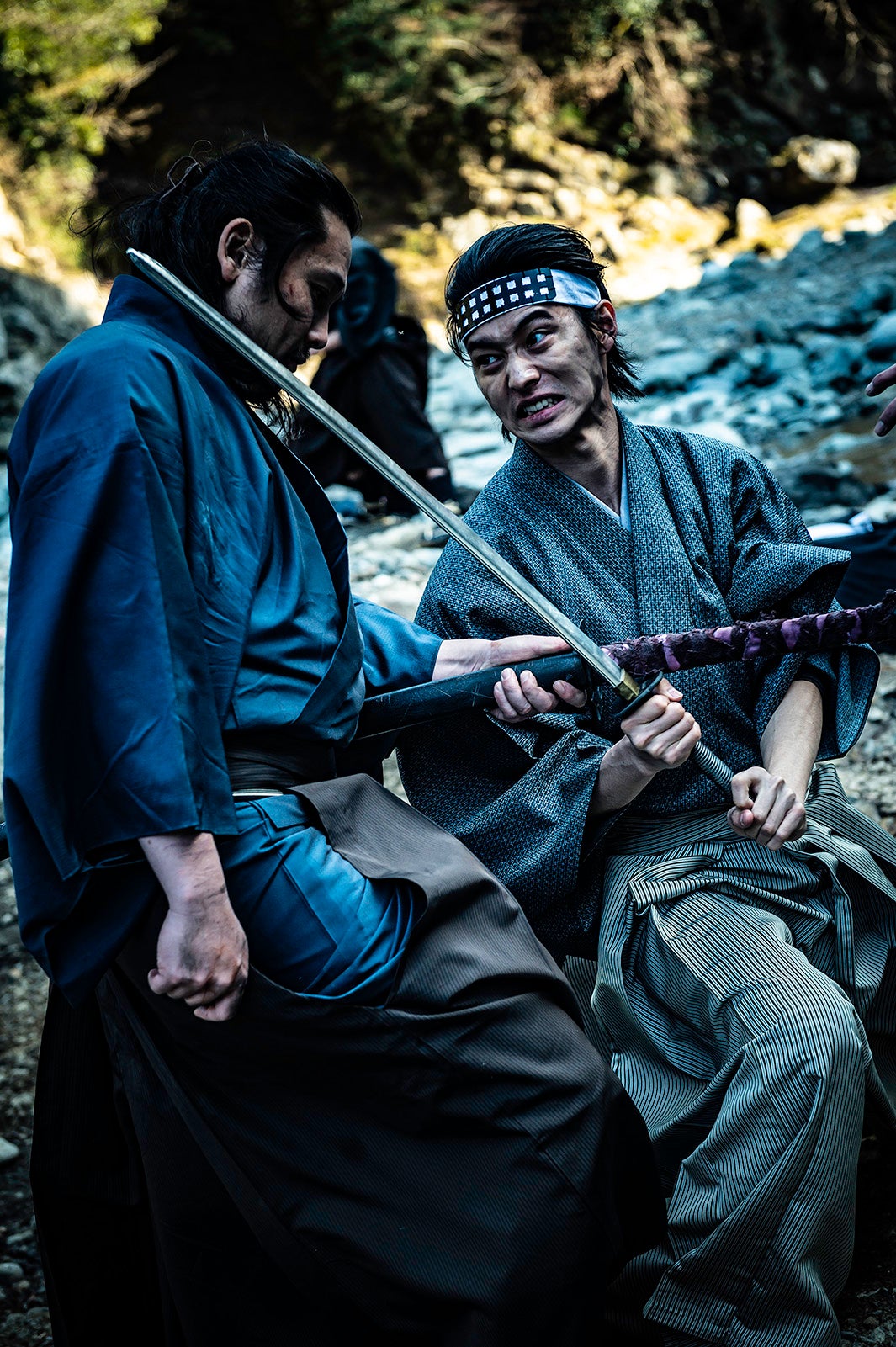 坂口拓、山崎賢人（C）2020 CRAZY SAMURAI MUSASHI Film Partners