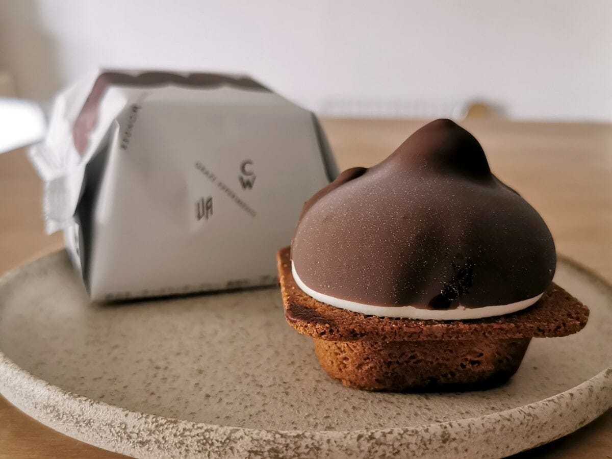 チョコレートのコーティングをかぶった見た目もかわいい