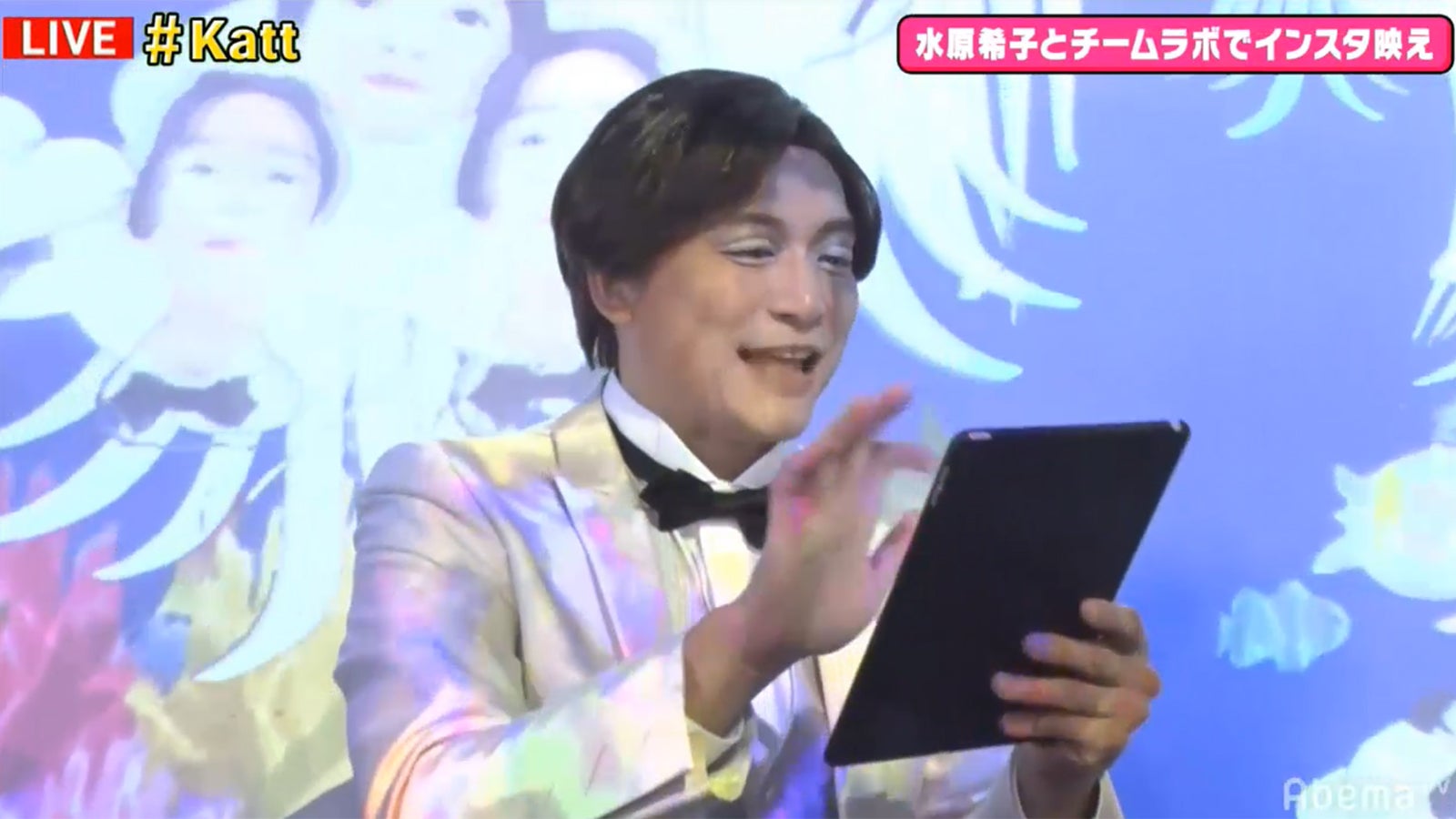 「も～時間ない！」と加工に励むKatt（C）AbemaTV