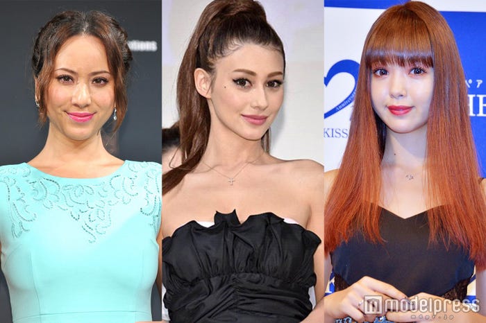 「うぬぼれ注意!オンナの自分番付」に参戦した(左から)道端アンジェリカ、ダレノガレ明美、藤田ニコル (C)モデルプレス