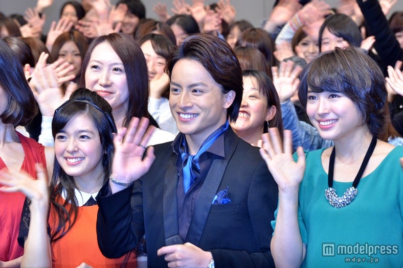 【左から】未来穂香、白濱亜嵐、広瀬アリス