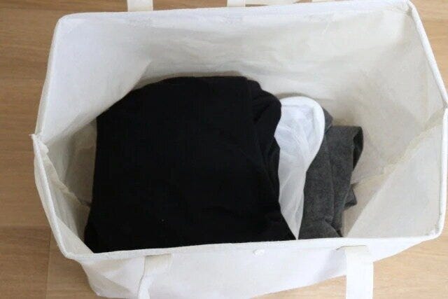 ダイソー　がまぐちランドリーバッグ