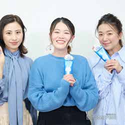 （左から）井上綾夏さん、ゆりさん、赤阪裕実さん（C）モデルプレス