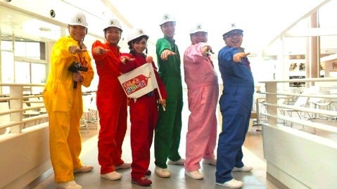 （左から）ウド鈴木、川島章良、平愛梨、金田哲、三瓶、天野ひろゆき／平愛梨子オフィシャルブログ（Ameba）より