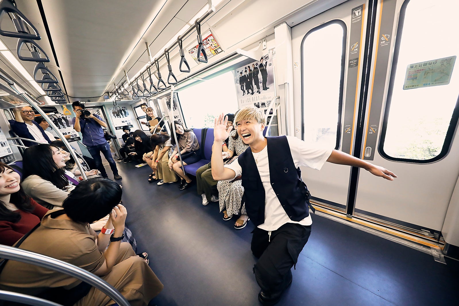 Da-iCE／ゆりかもめ イベント写真（カメラマンクレジット：椋尾 詩）協力：ゆりかもめ株式会社 （提供写真）