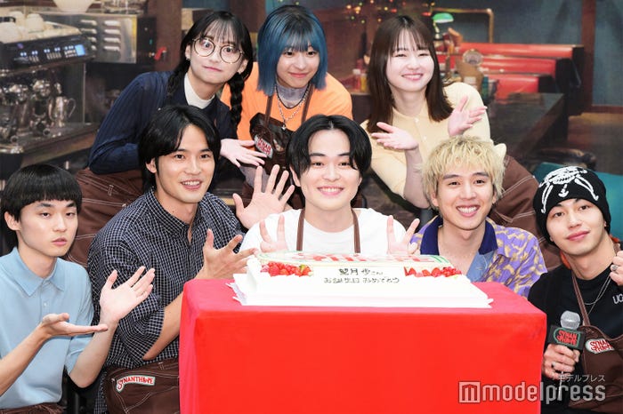 (上段左から)影山優佳、鳴海唯、山田杏奈(下段左から)萩原護、水上恒司、望月歩、坂東龍汰、高橋侃(C)モデルプレス