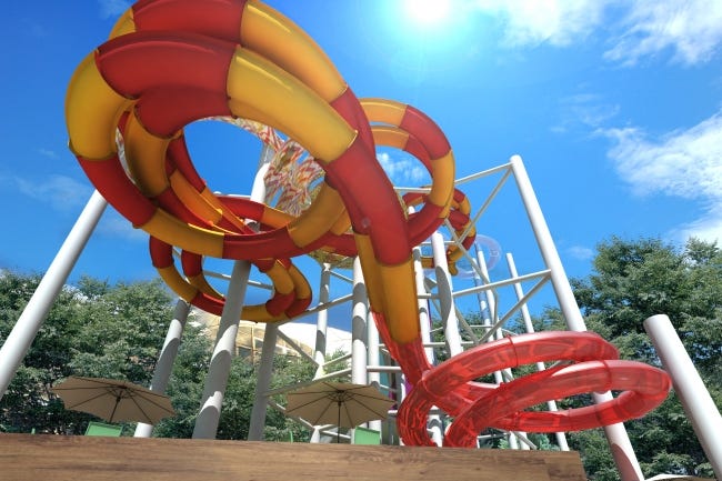 高低差・長さ日本一!「ハワイアンズ」に総工費7億円の新ボディスライダー誕生