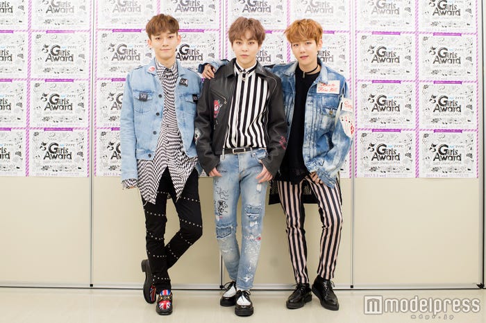 EXO-CBX(左から)チェン、シウミン、ベクヒョン (C)モデルプレス
