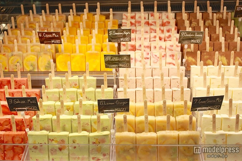 「パレタス」東京ミッドタウン店で味わえるアイスキャンディーは全22種類￥400（税込）～